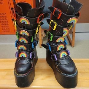 YRU Dune Rainbow Platform Boots